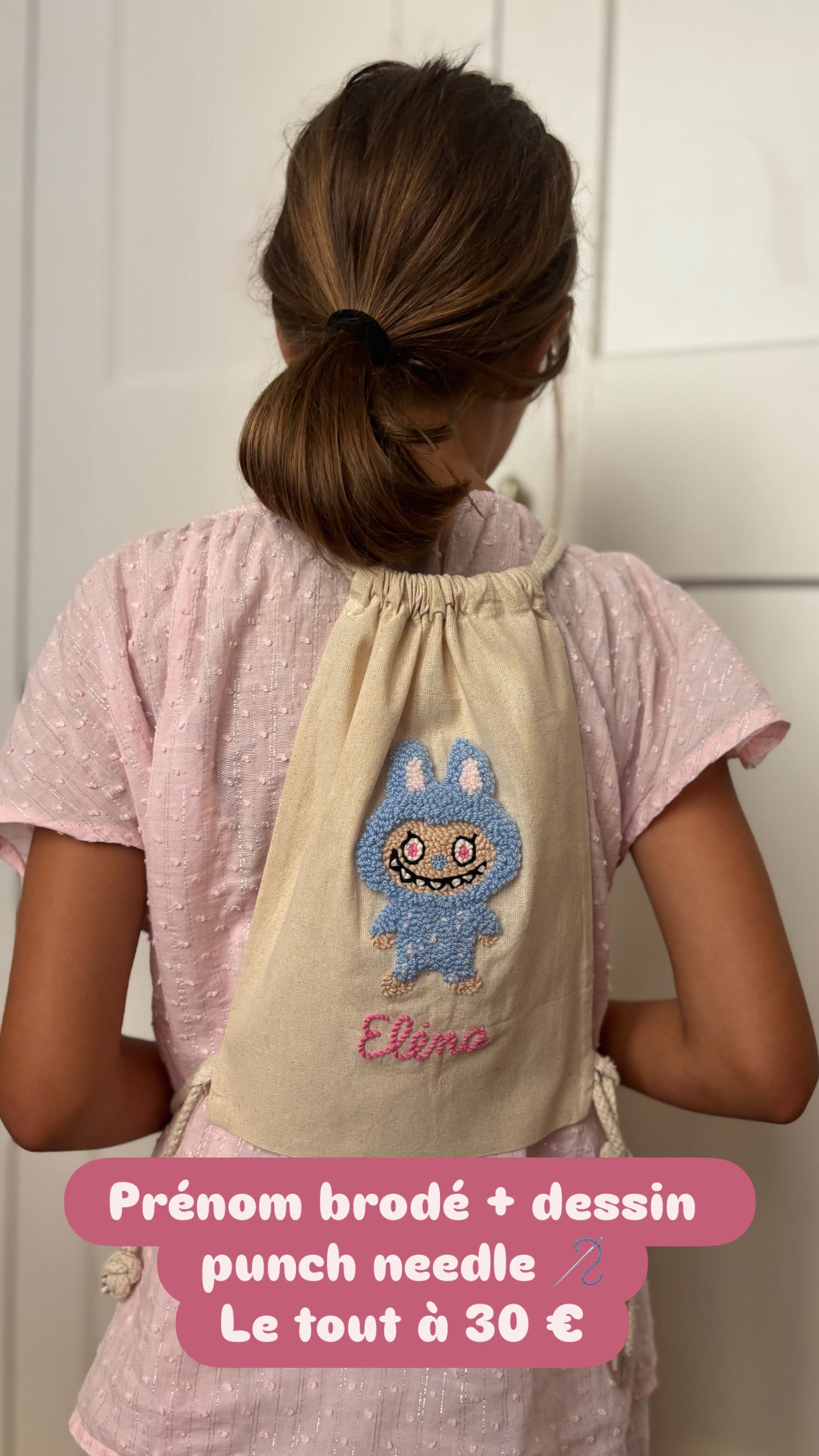 Sac à dos enfant brodé – Modèle personnalisé