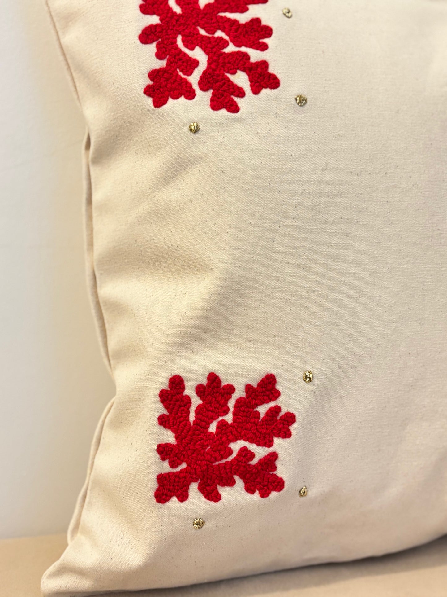 Coussin “Quattru Curalli” – Pièce unique (40×40)