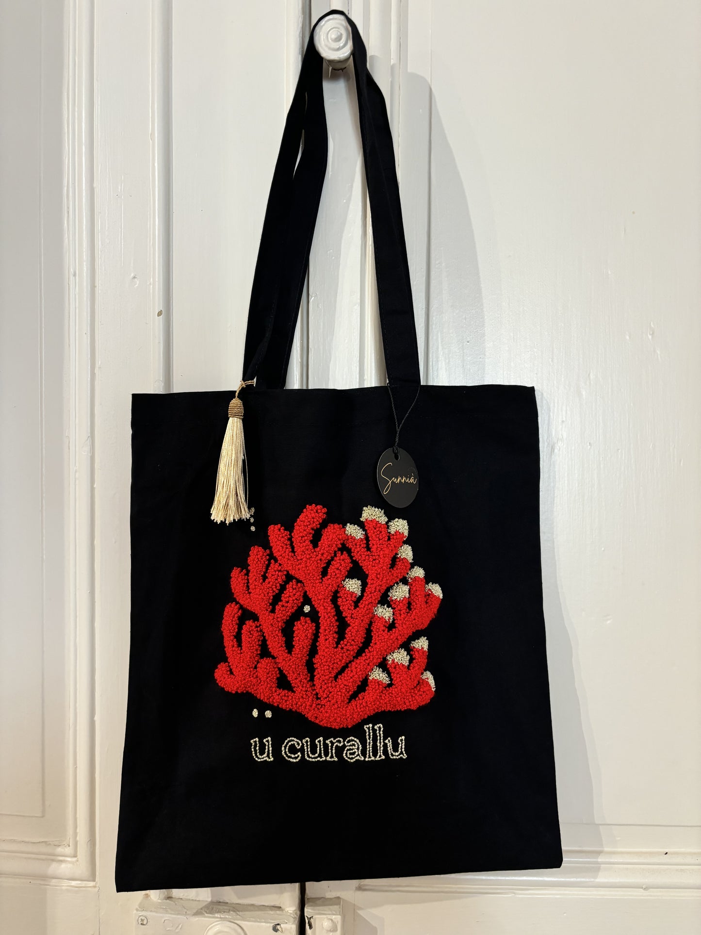 “U Curallu” - Tote Bag artisanal inspiré de la beauté du corail rouge de Méditerranée