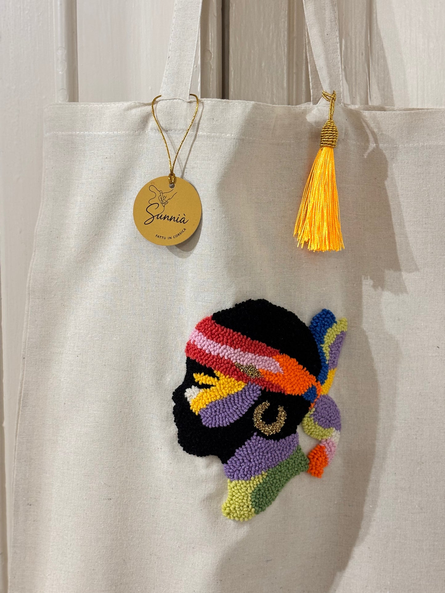 Tote Bag Maure Punch Needle