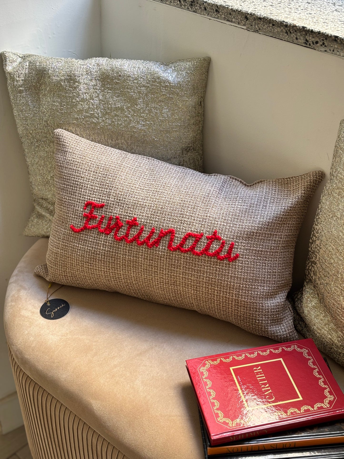 Furtunatu - Coussin brodé - 50 x 30