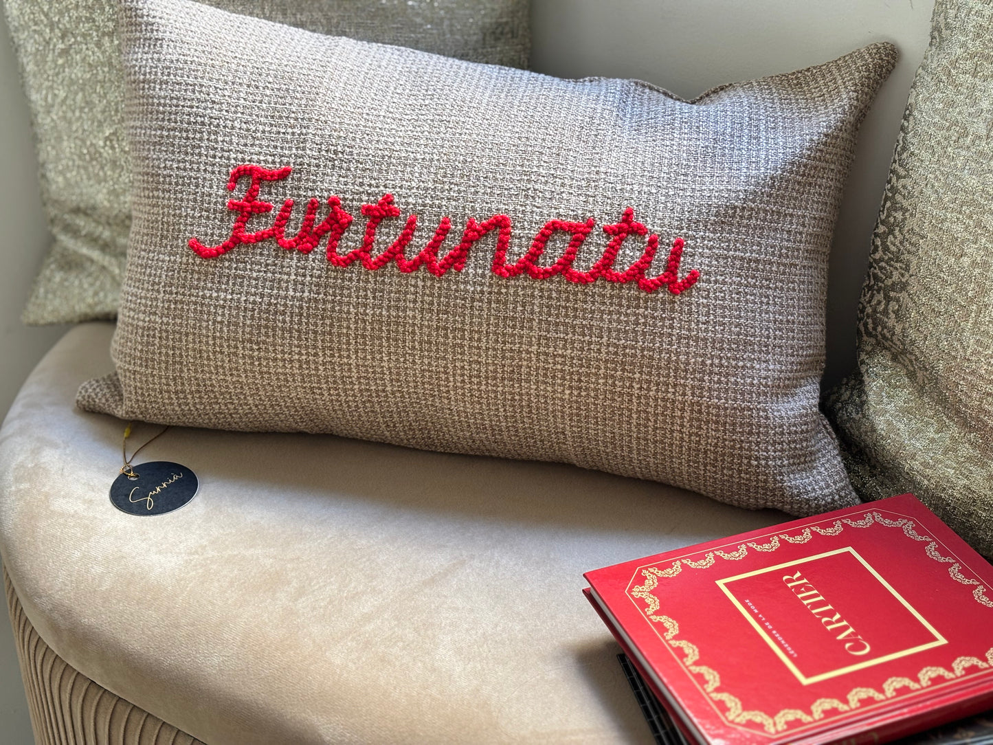 Furtunatu - Coussin brodé - 50 x 30