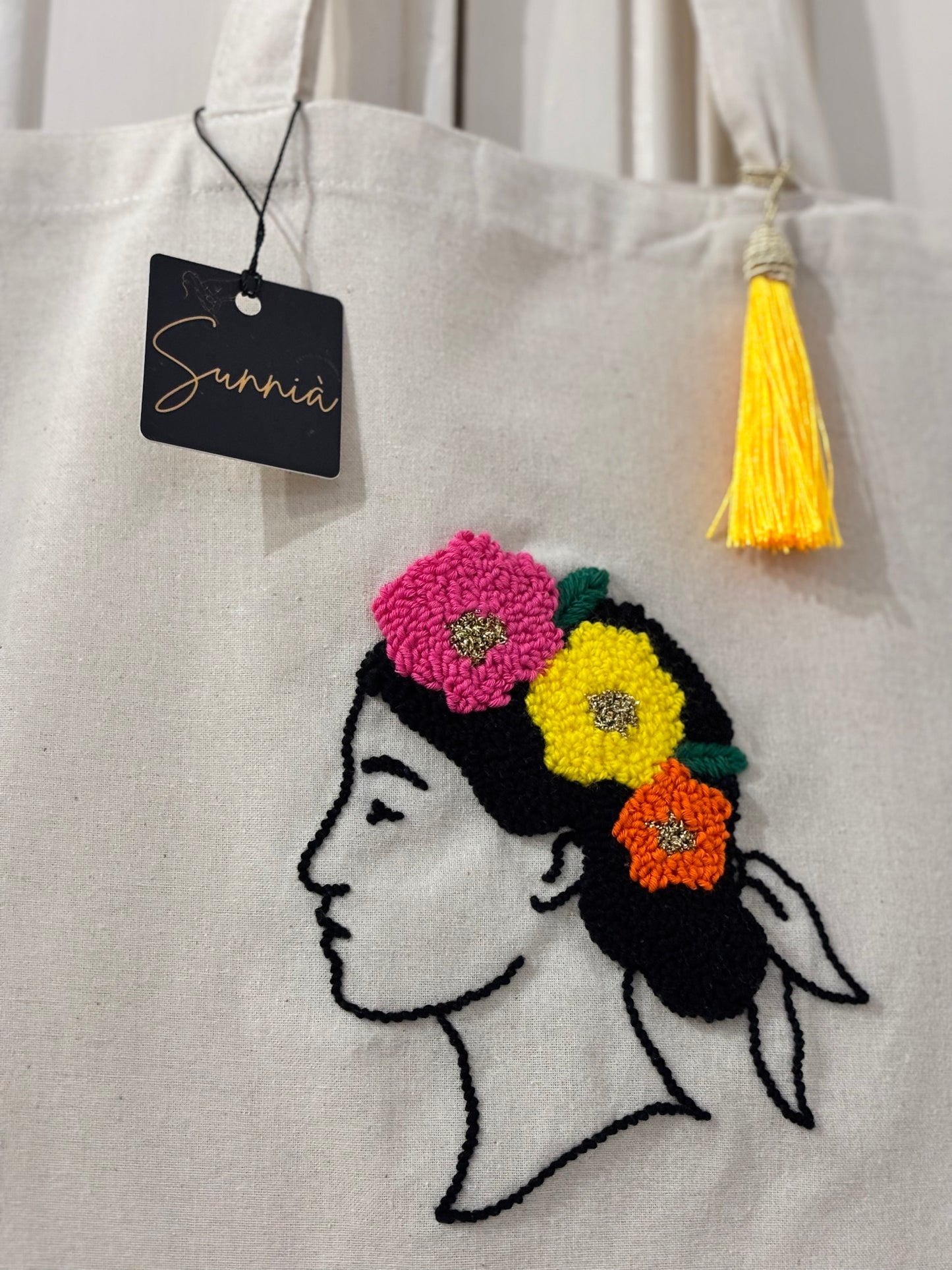 Elena (fleurs rose, jaune et orange)