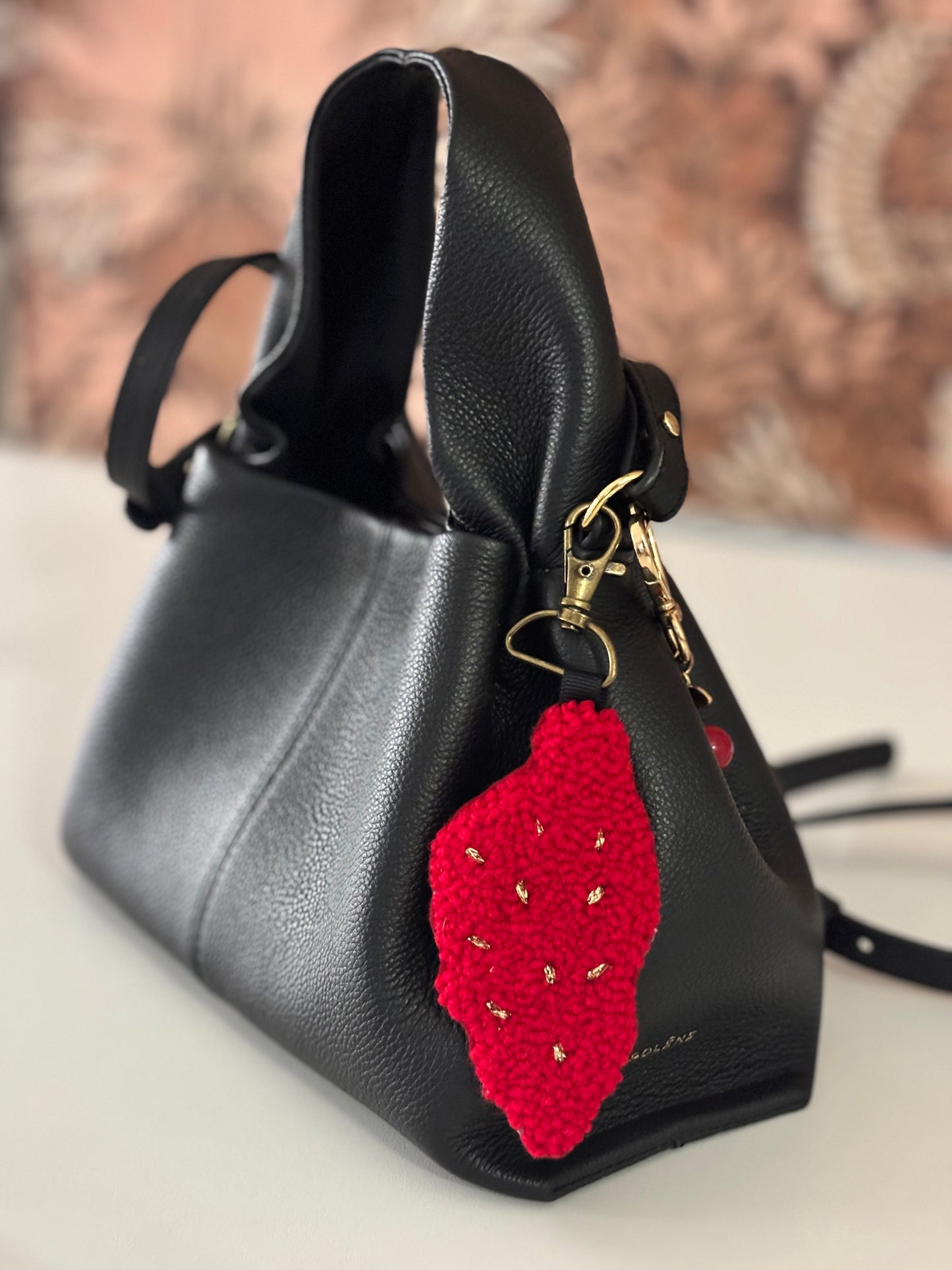 Porte-clés “Corsica” en punch needle – Fait main