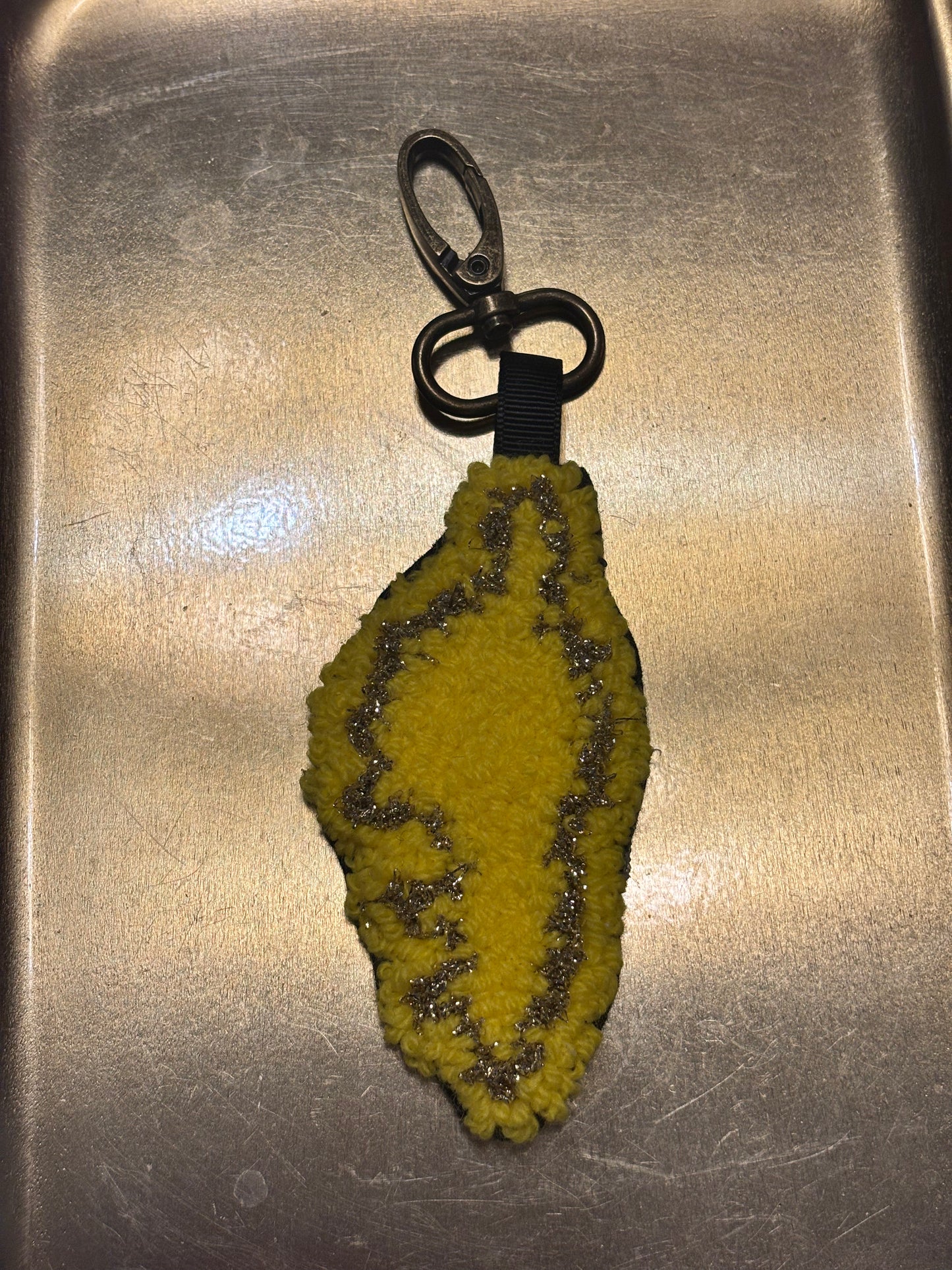 Porte-clés “Corsica” en punch needle – Fait main