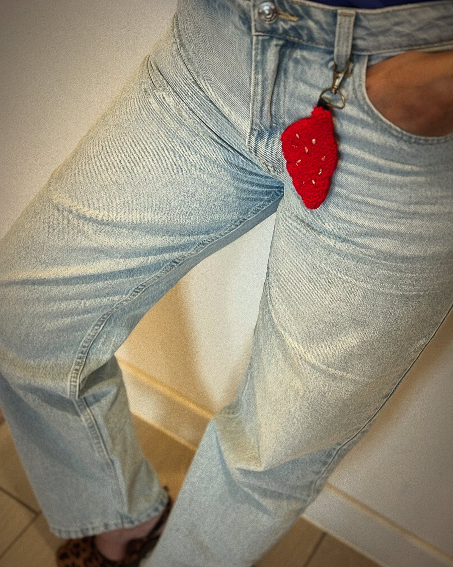 Porte-clés “Corsica” en punch needle – Fait main