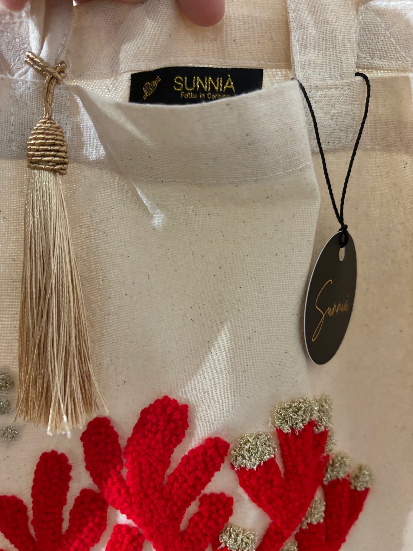 “U Curallu” - Tote Bag artisanal inspiré de la beauté du corail rouge de Méditerranée