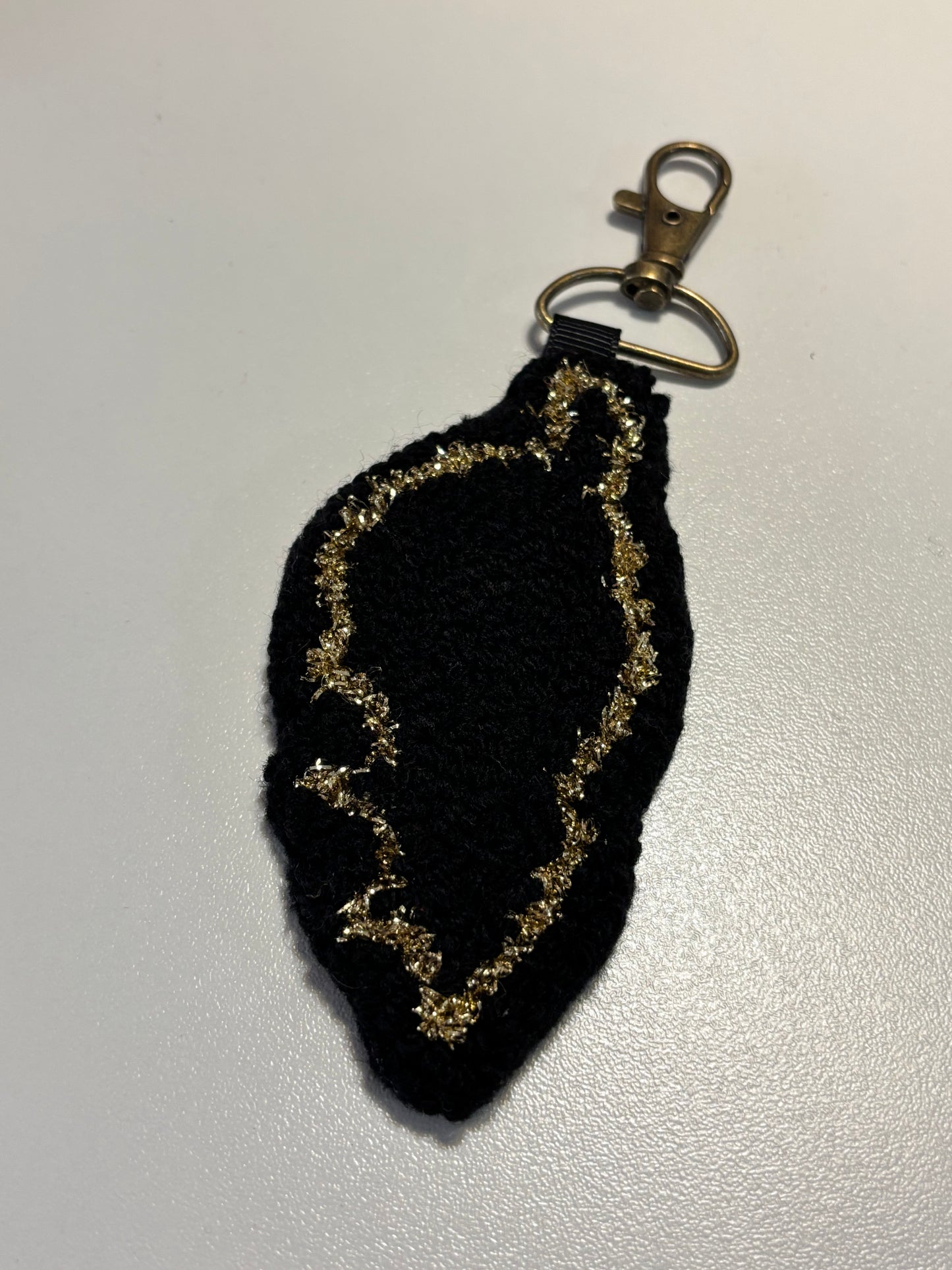 Porte-clés “Corsica” en punch needle – Fait main