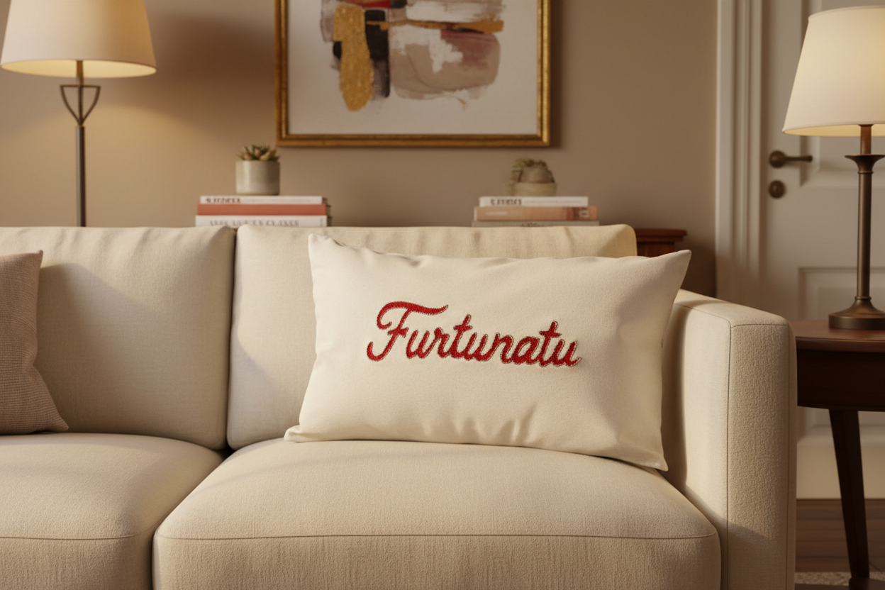 Coussin brodé Furtunatu