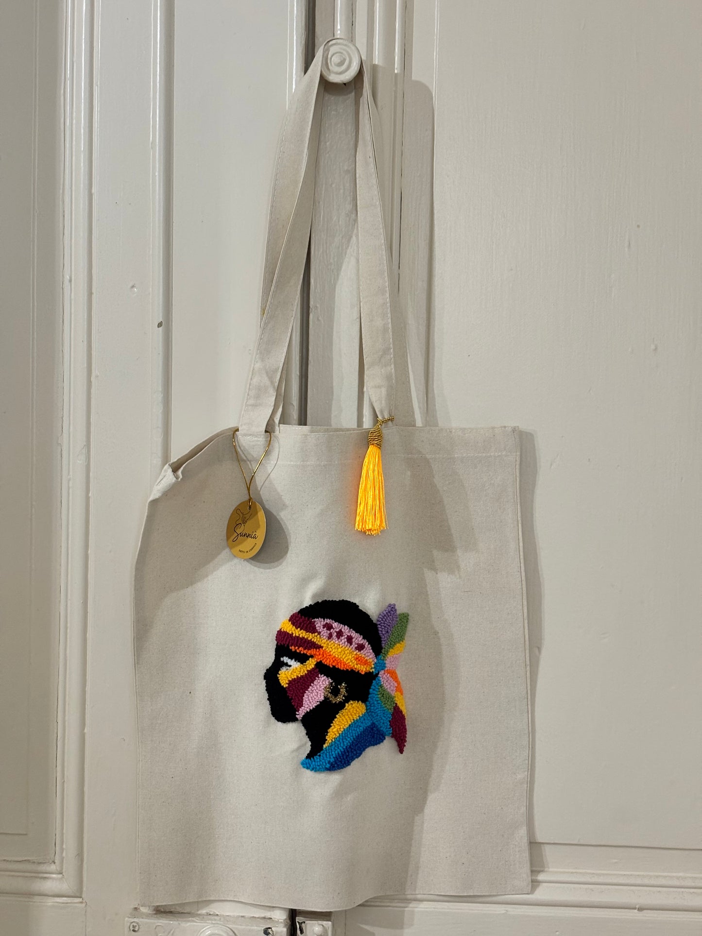 Tote Bag Maure Punch Needle