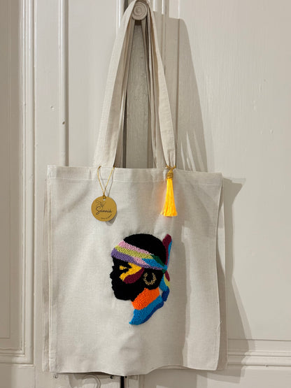 Tote Bag Maure Punch Needle