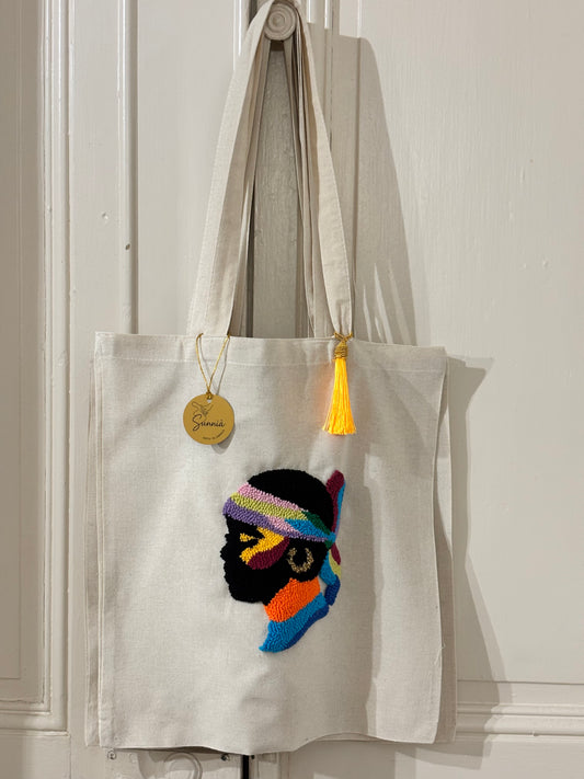 Tote Bag Maure Punch Needle