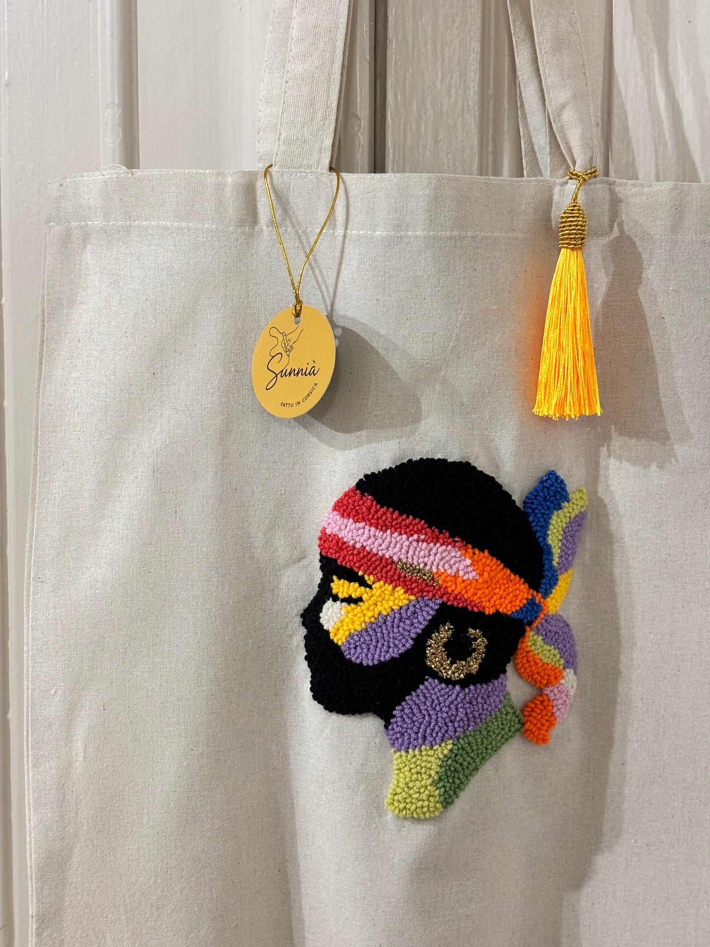 Tote Bag Maure Punch Needle