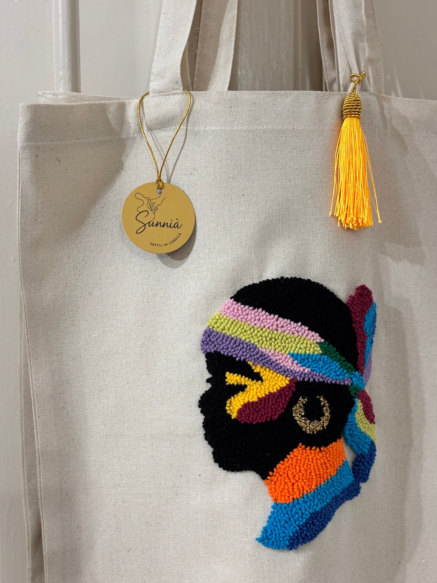 Tote Bag Maure Punch Needle