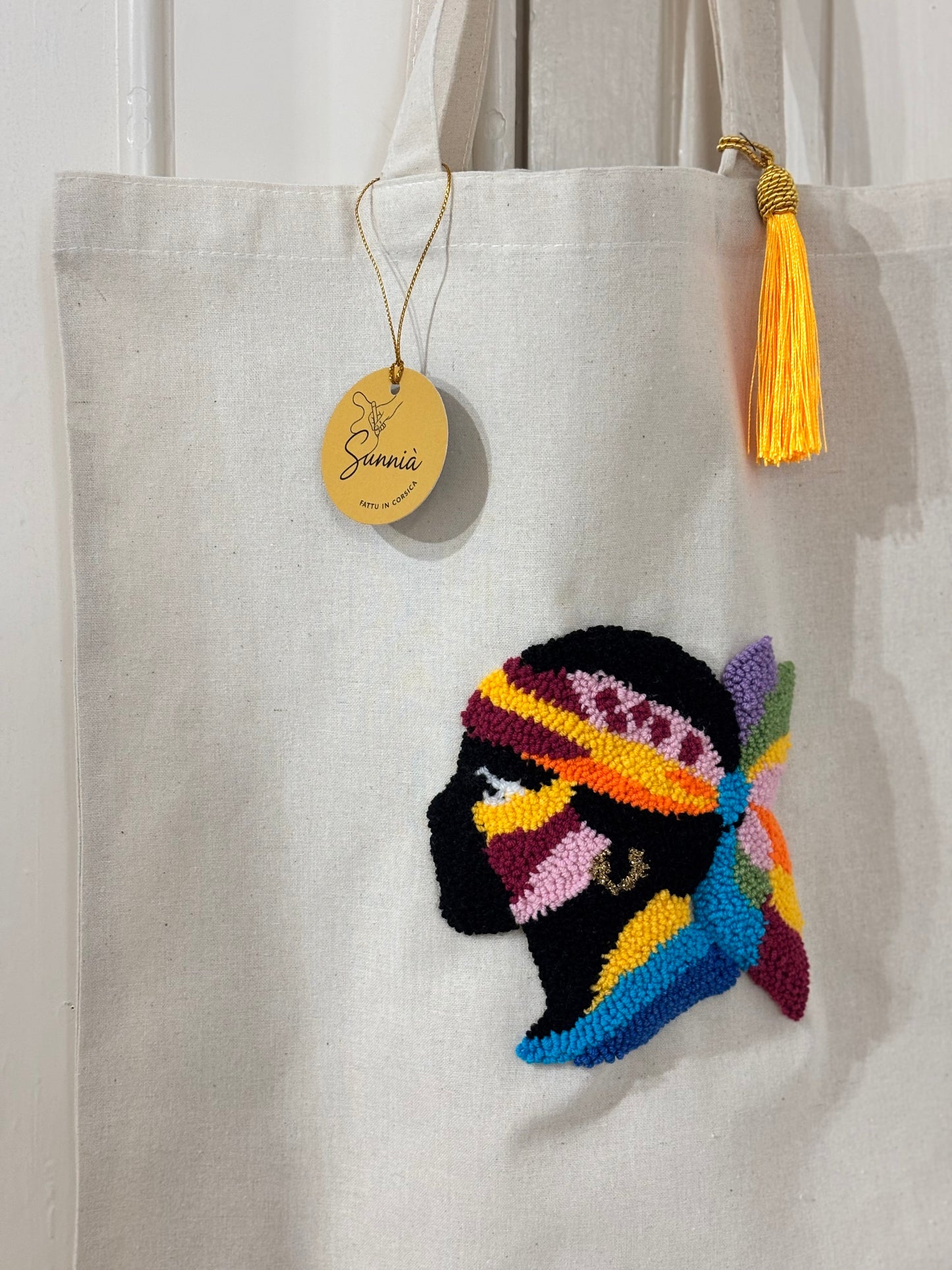 Tote Bag Maure Punch Needle