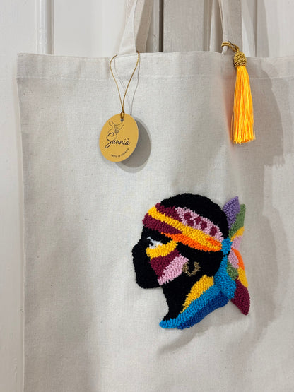 Tote Bag Maure Punch Needle