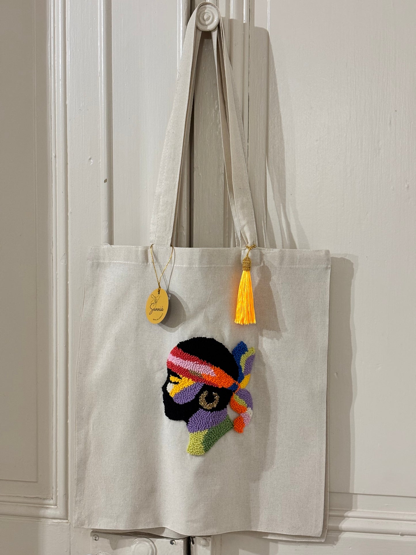 Tote Bag Maure Punch Needle