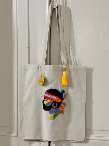 Tote Bag Maure Punch Needle