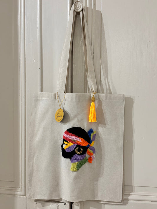 Tote Bag Maure Punch Needle