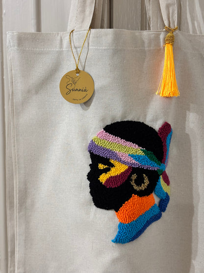 Tote Bag Maure Punch Needle