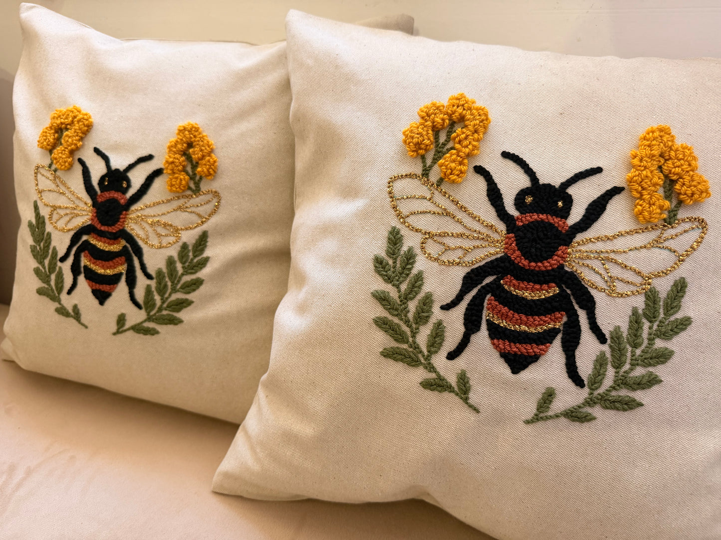 L’Abeille Impériale – Coussin 40 × 40 cm