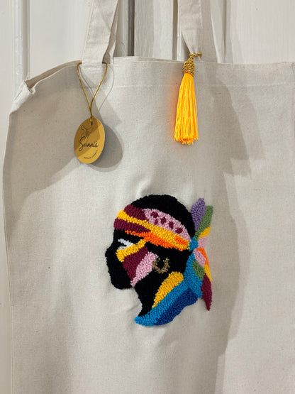 Tote Bag Maure Punch Needle