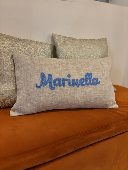 Coussin brodé Marinella - 50 x 30