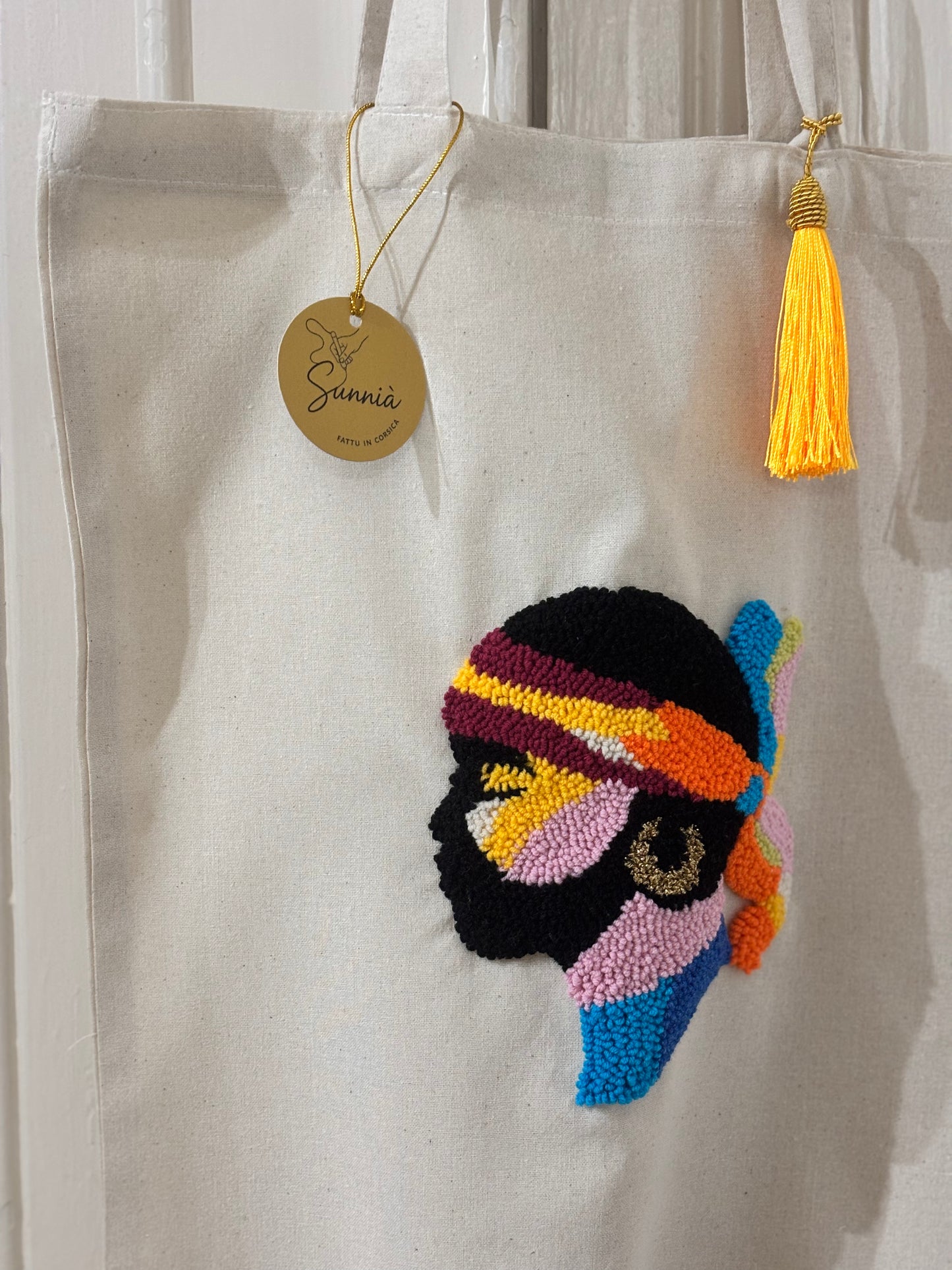 Tote Bag Maure Punch Needle