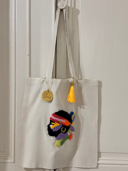 Tote Bag Maure Punch Needle