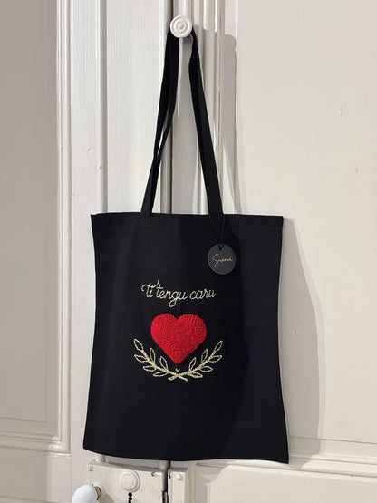 Tote Bag “Ti tengu caru” - Édition Saint-Valentin