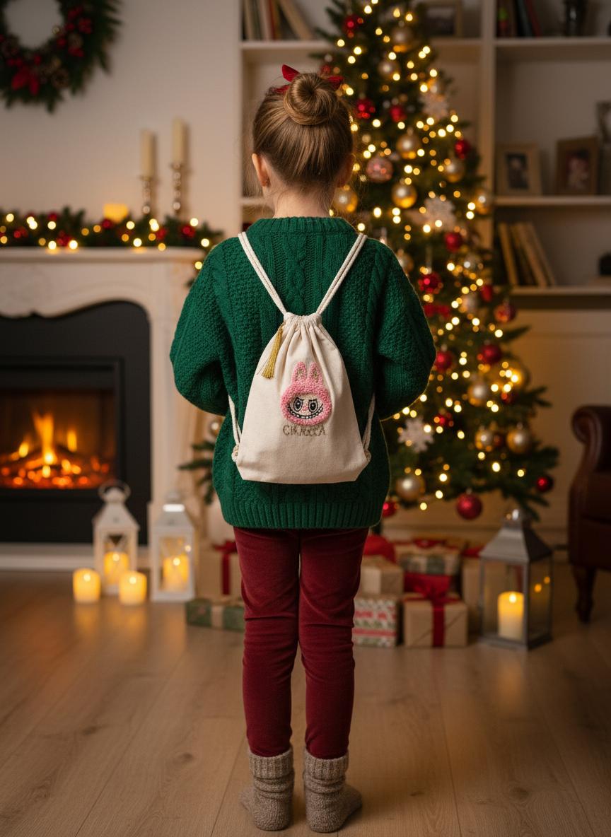 Small CHJOCCA backpack – Hand embroidered in Corsica