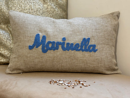 Coussin brodé Marinella - 50 x 30