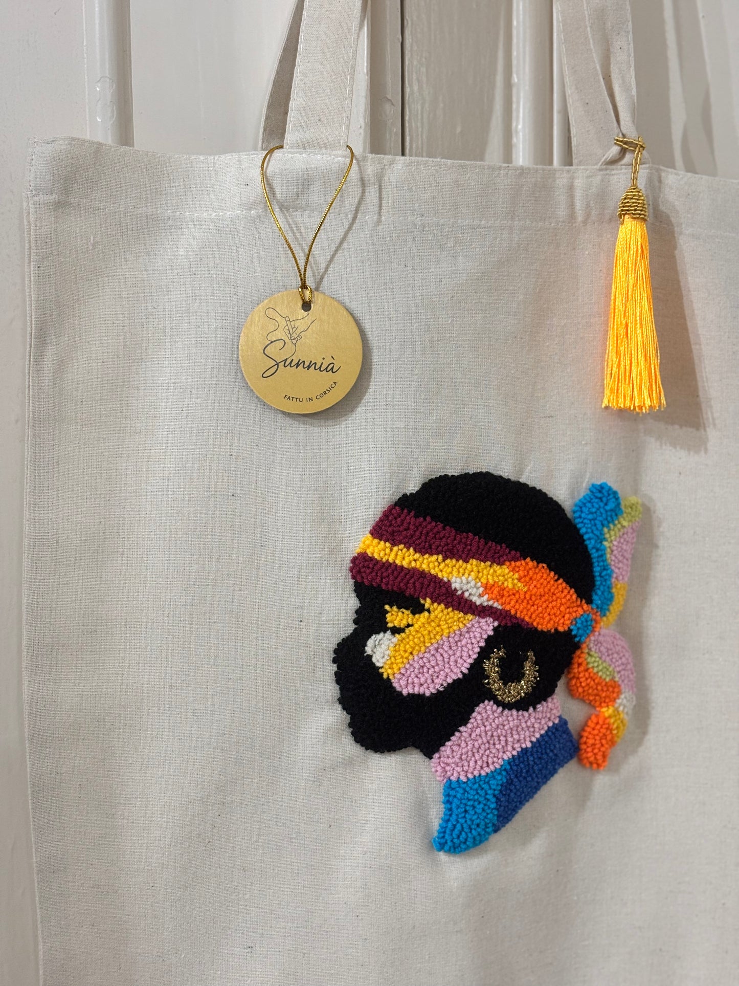 Tote Bag Maure Punch Needle