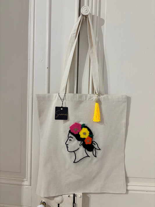 Elena (fleurs rose, jaune et orange)