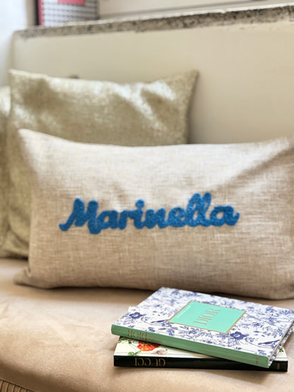 Coussin brodé Marinella - 50 x 30