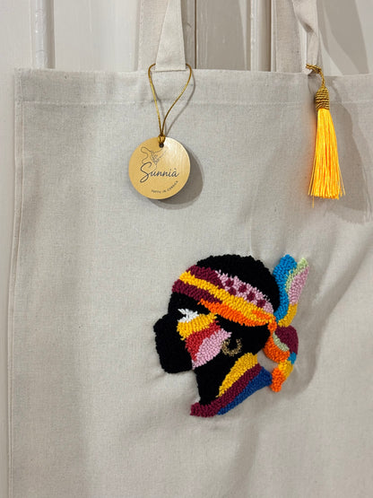 Tote Bag Maure Punch Needle