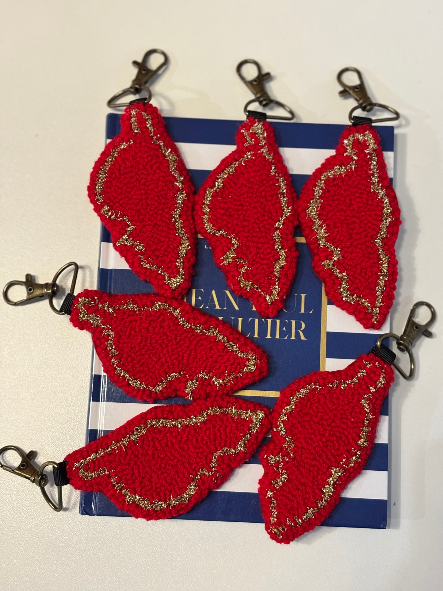 Porte-clés “Corsica” en punch needle – Fait main