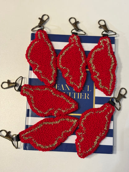 Porte-clés “Corsica” en punch needle – Fait main