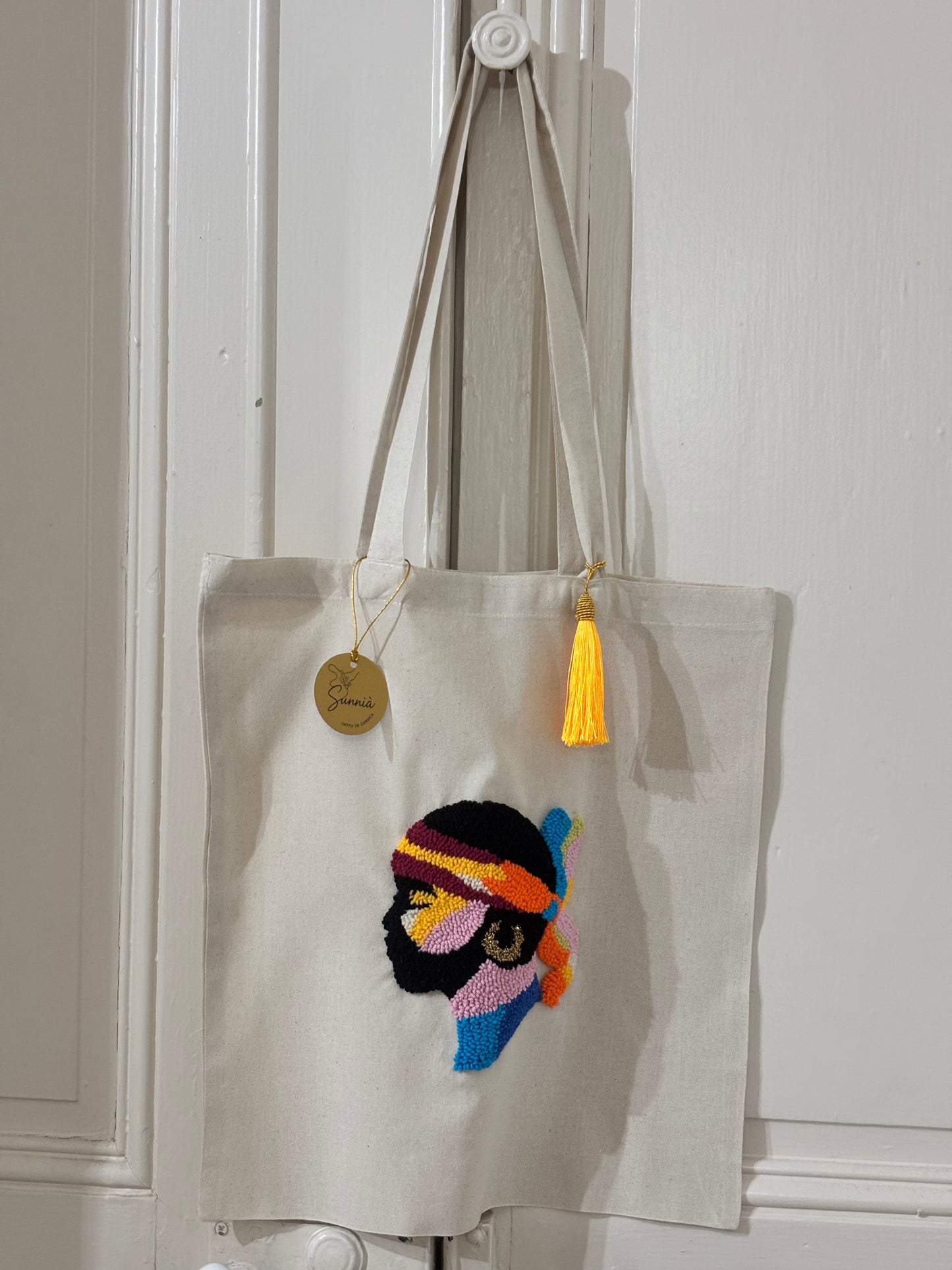 Tote Bag Maure Punch Needle