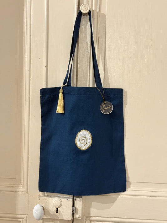 Tote bag Sainte Lucie– Bleu de chine