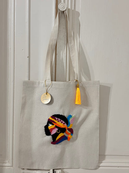 Tote Bag Maure Punch Needle