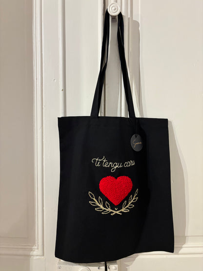 Tote Bag “Ti tengu caru” - Édition Saint-Valentin