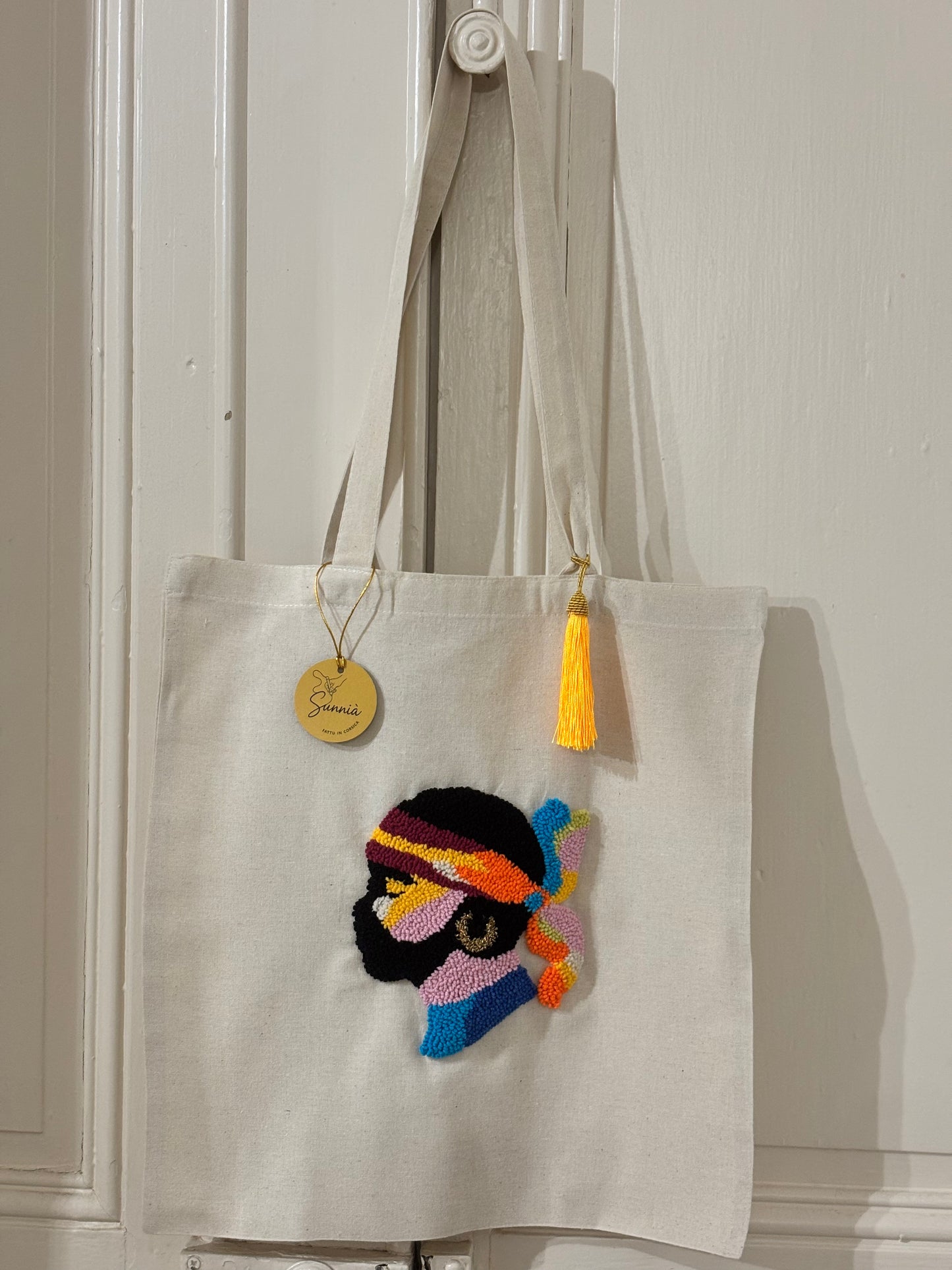 Tote Bag Maure Punch Needle