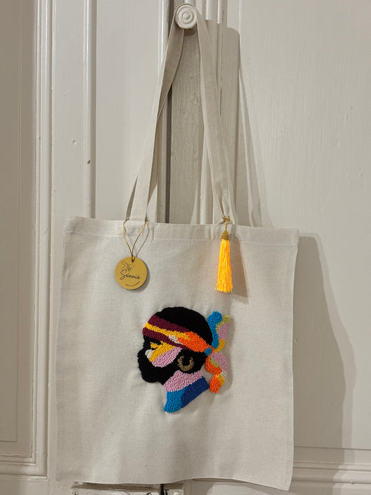 Tote Bag Maure Punch Needle