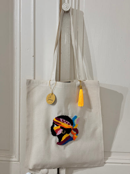 Tote Bag Maure Punch Needle