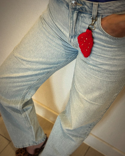 Porte-clés “Corsica” en punch needle – Fait main