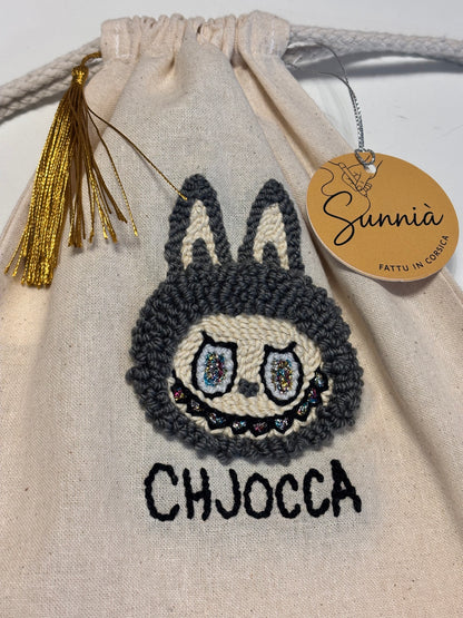 Small CHJOCCA backpack – Hand embroidered in Corsica