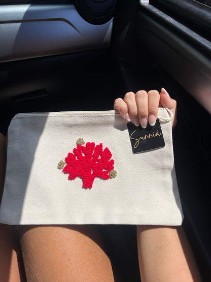 Pochette naturelle • Corail rouge • Fattu in Corsica